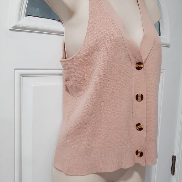 Vila Milano Sleeveless Knit Sweater Top NWT - Picture 4 of 12